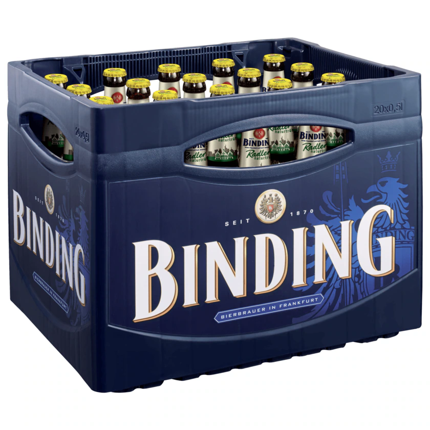Binding Radler naturtrüb 20x0,5L MEHRWEG (GLAS)