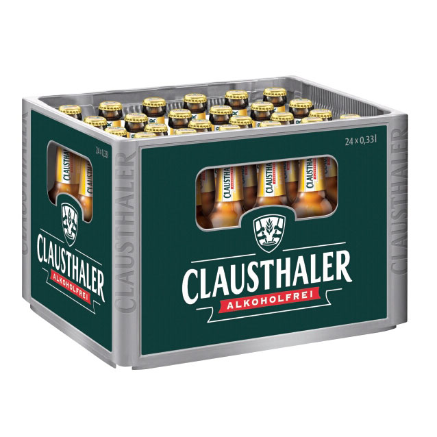 Clausthaler Radler 24x0,33L MEHRWEG (GLAS)