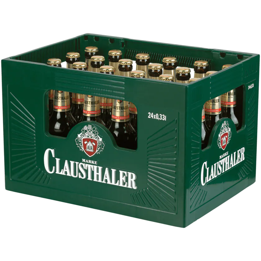 Clausthaler Extra Herb alkoholfrei 24x0,33L MEHRWEG (GLAS)