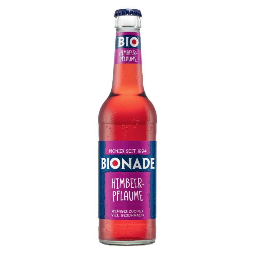 Bionade Himbeer Pflaume 12x0,33L MEHRWEG (GLAS)