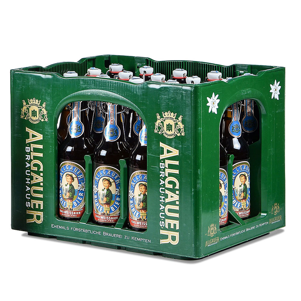Allgaeuer Büble Edelweissbier alkoholfrei 20x0,5L MEHRWEG (GLAS)