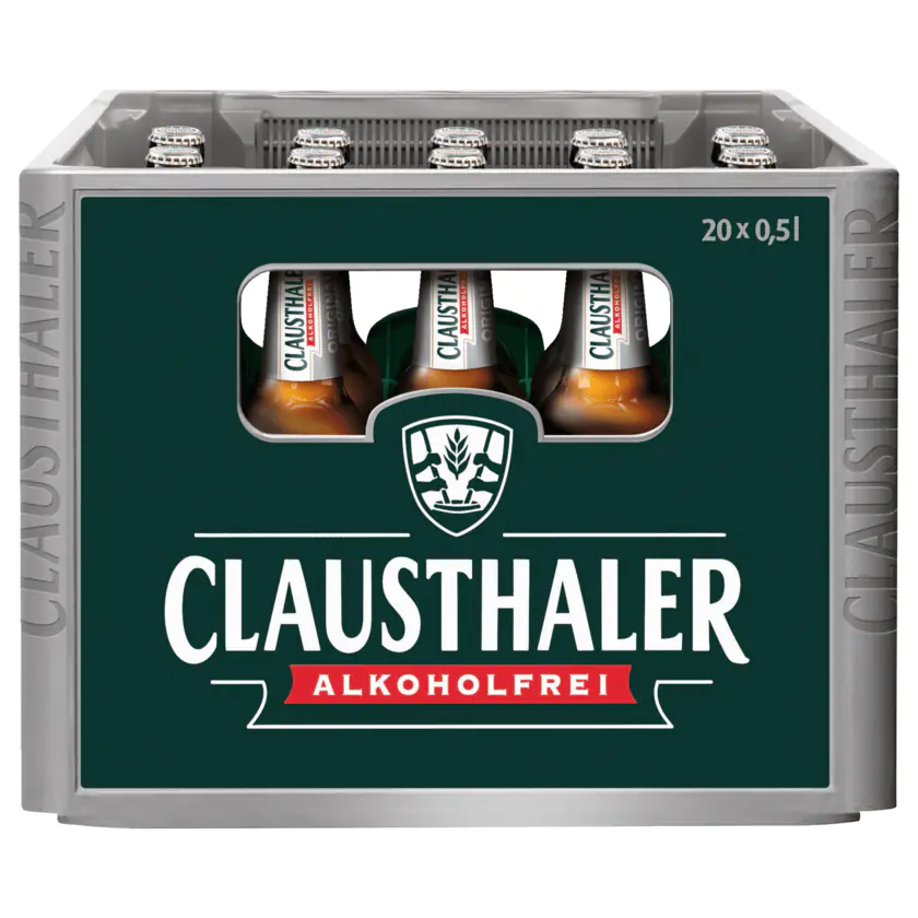 Clausthaler Alkoholfrei 20x0,5L MEHRWEG (GLAS)